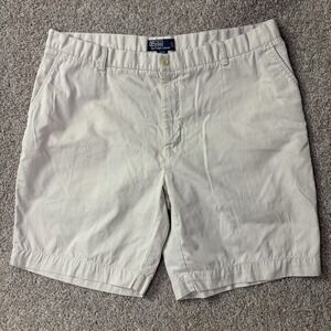Polo Ralph Lauren Men's Khaki Prospect Short 42 Summer‎ Blue Pony Casual Cotton